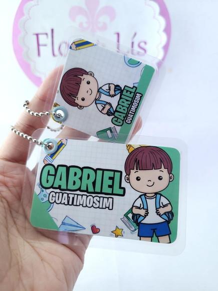 Chaveiro Escolar Menino Uniforme para Mochila e Lancheira