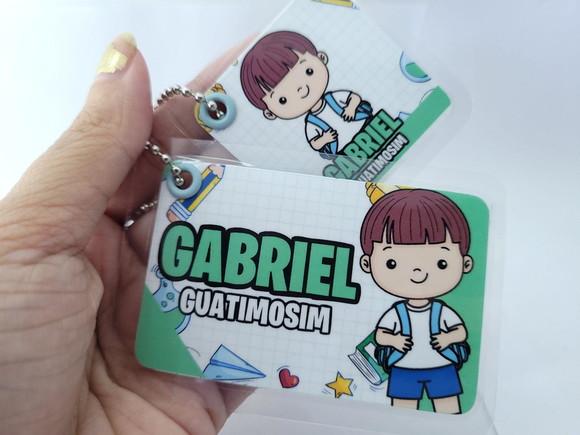 Chaveiro Escolar Menino Uniforme para Mochila e Lancheira