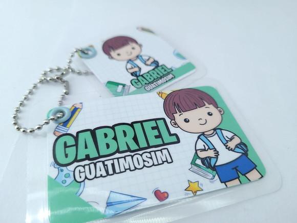 Chaveiro Escolar Menino Uniforme para Mochila e Lancheira