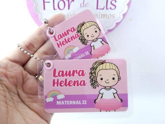 Chaveiros Menina para Mochila e Lancheira Escolar