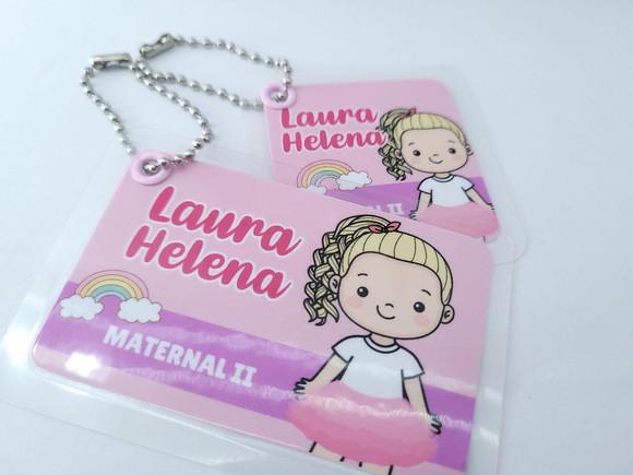 Chaveiros Menina para Mochila e Lancheira Escolar