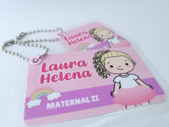 Chaveiros Menina para Mochila e Lancheira Escolar