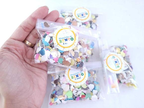 Confete de Papel Personalizado para Carnaval Bloquinho