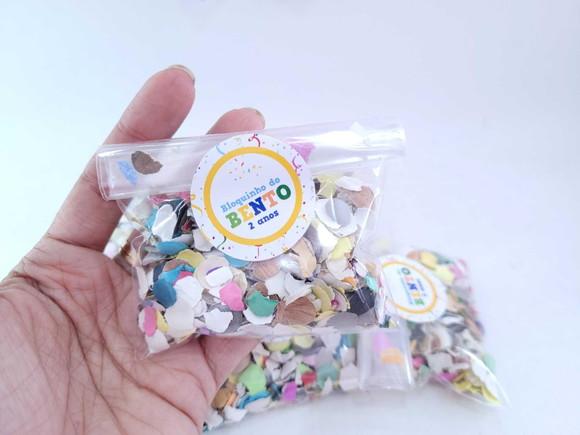 Confete de Papel Personalizado para Carnaval Bloquinho