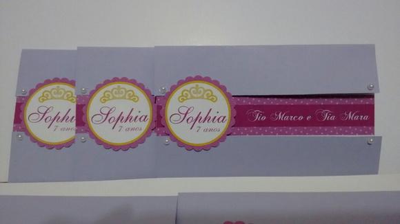 Convite Princesa Sofia (visor)