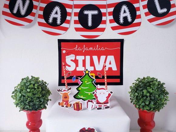 Decoração de Natal Personalizada Festa em Casa