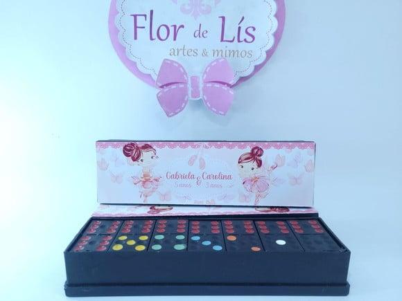 Dominó Personalizado Bailarinas e Borboletas Lembrancinha