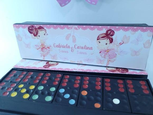 Dominó Personalizado Bailarinas e Borboletas Lembrancinha