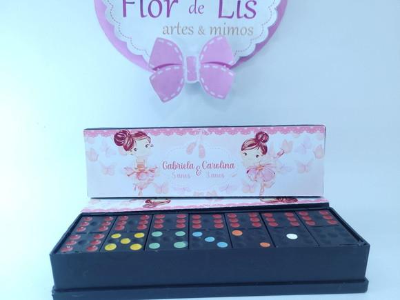 Dominó Personalizado Bailarinas e Borboletas Lembrancinha