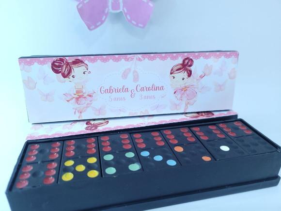 Dominó Personalizado Bailarinas e Borboletas Lembrancinha