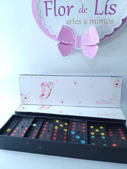 Dominó Personalizado Borboleta Jardim Encantado Lembrancinha
