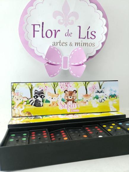 Dominó Personalizado Bosque Aquarela Encantado