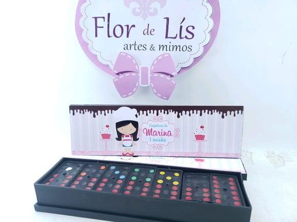 Dominó Personalizado Confeitaria Menina Docinho