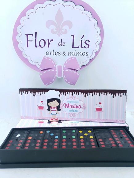 Dominó Personalizado Confeitaria Menina Docinho