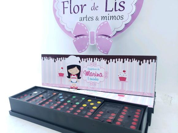 Dominó Personalizado Confeitaria Menina Docinho
