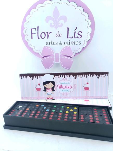 Dominó Personalizado Confeitaria Menina Docinho