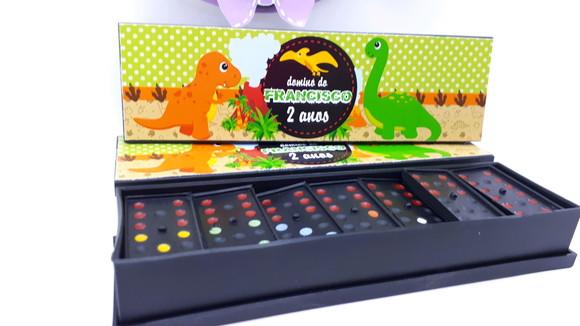 Dominó Personalizado Dinossauro Cute