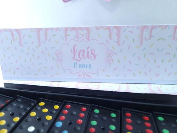 Dominó Personalizado Doceria Granulado Candy Color