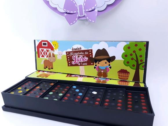Dominó Personalizado Fazendinha Menina