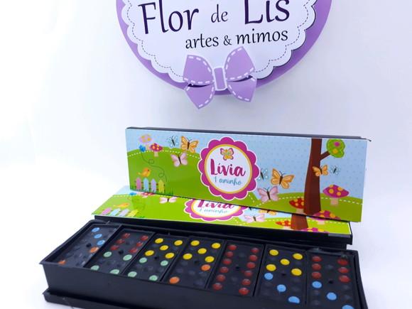 Dominó Personalizado Jardim Encantado Menina