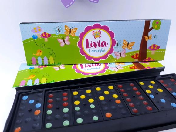 Dominó Personalizado Jardim Encantado Menina