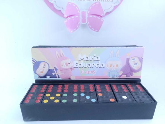 Dominó Personalizado Lembrancinha Labubu Divertido