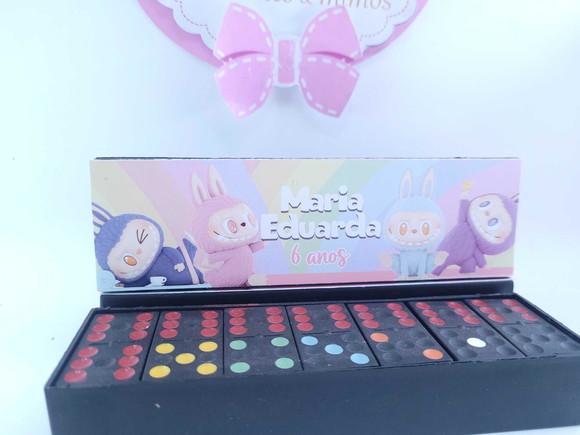 Dominó Personalizado Lembrancinha Labubu Divertido