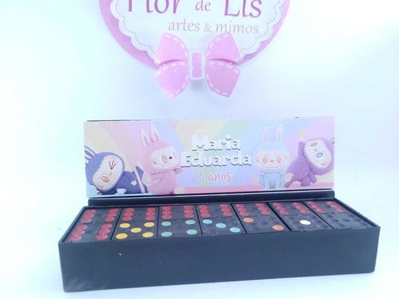 Dominó Personalizado Lembrancinha Labubu Divertido