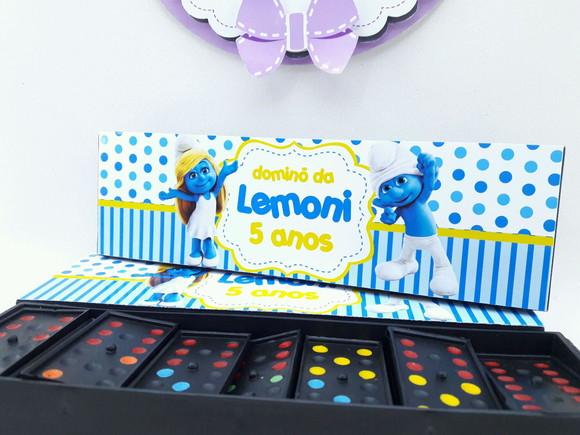 Dominó Personalizado os Smurfs
