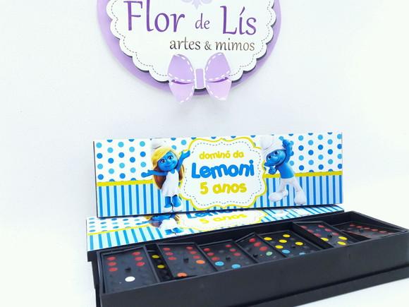 Dominó Personalizado os Smurfs