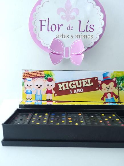 Dominó Personalizado Três Porquinhos e o Lobo Mau