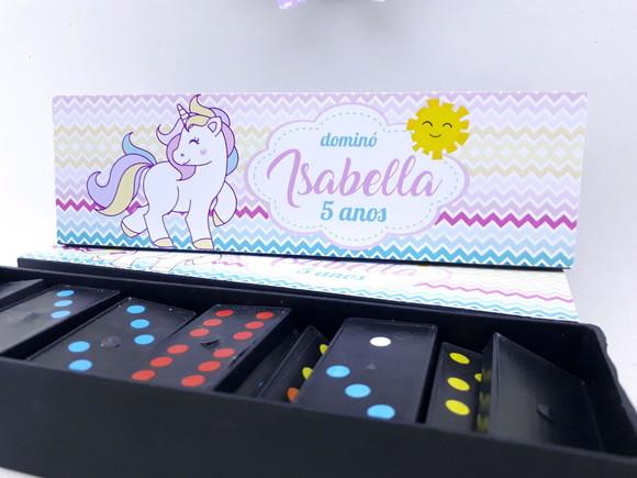 Dominó Personalizado Unicórnio
