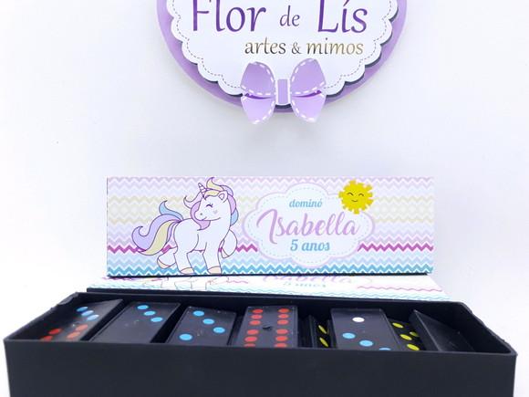 Dominó Personalizado Unicórnio