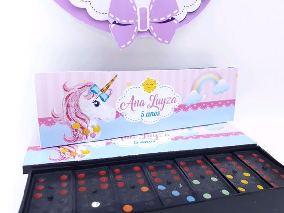 Dominó Personalizado Unicórnio