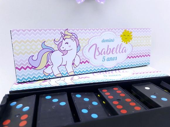 Dominó Personalizado Unicórnio