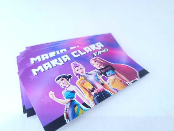 Etiqueta Escolar Caderno Huntrix Guerreiras do Kpop