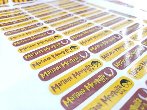 Etiqueta Escolar Lápis Harry Potter 50 Unidades