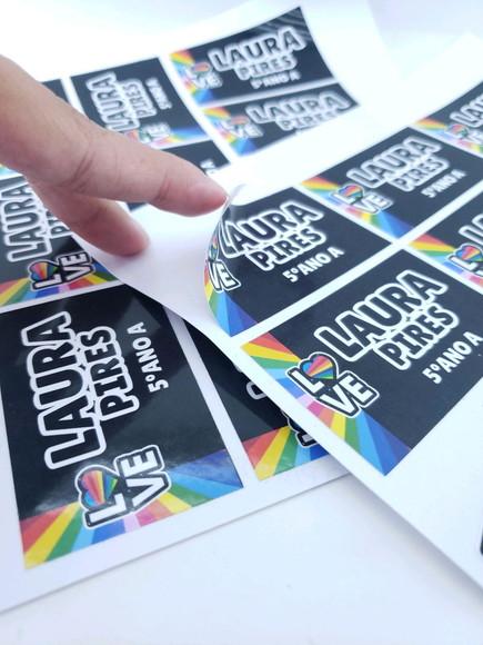 Etiqueta Escolar para Caderno Now United