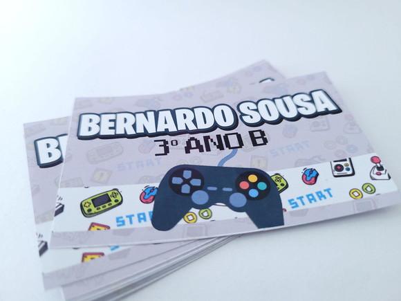 Etiqueta Escolar para Caderno Video Game Volta às Aulas