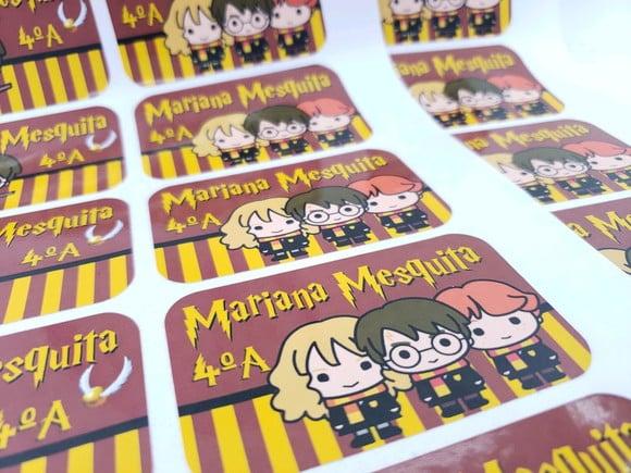 Etiqueta Escolar para Cadernos Harry Potter 20 Unidades