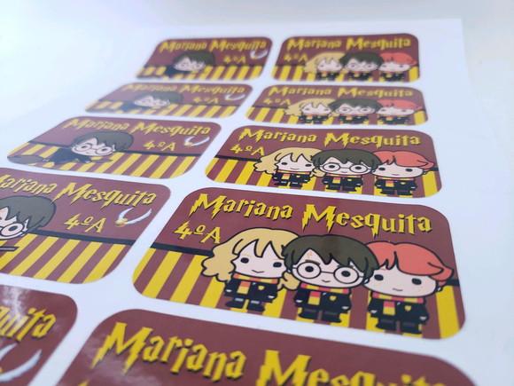 Etiqueta Escolar para Cadernos Harry Potter 20 Unidades