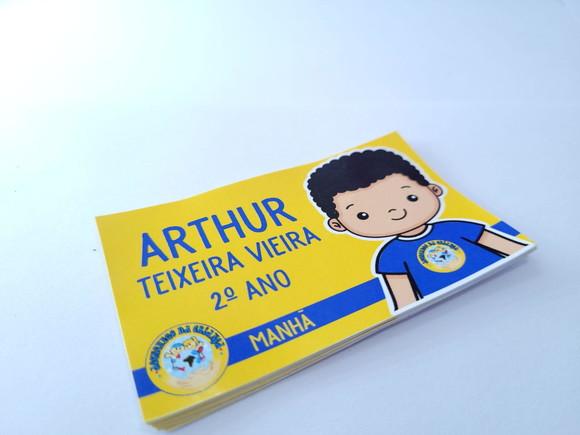 Etiqueta Escolar para Cadernos e Livros Menino 20 Unidades