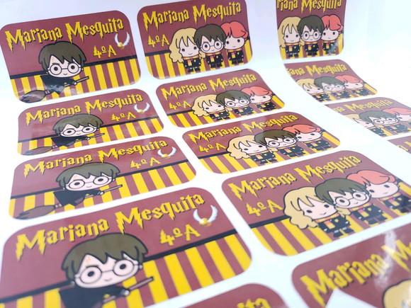 Etiqueta Escolar para Cadernos Harry Potter 20 Unidades