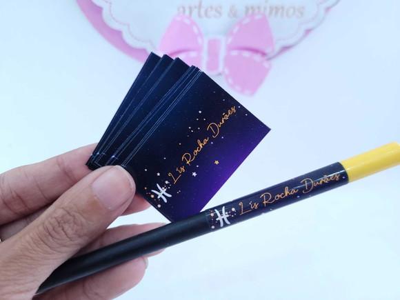 Etiqueta Escolar para Lápis Tema Signos Teen Personalizada