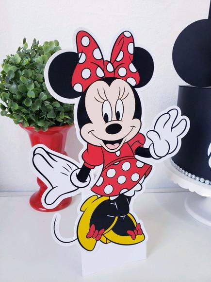 Festa em Casa Minnie Bandeirola Display e Impresso