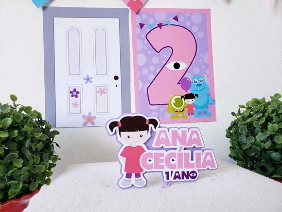 Festa em Casa Monstros Sa Topo Bandeirola e Impressos