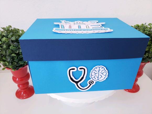 Festa na Caixa Cenário Explosão Aniversário Médico Neuro