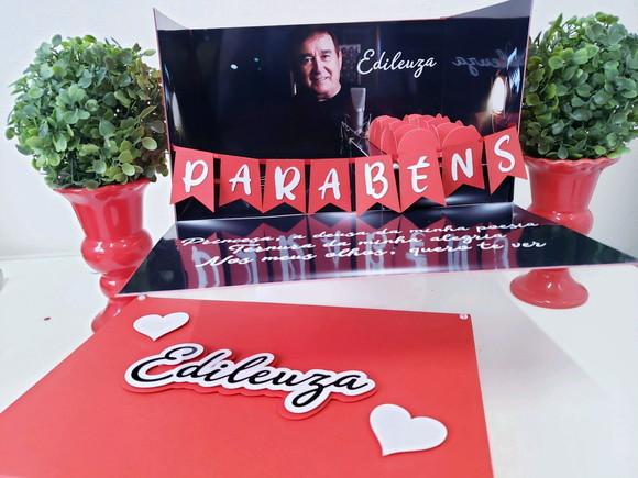 Festa na Caixa Cenário Explosão para Bolo Amado Batista