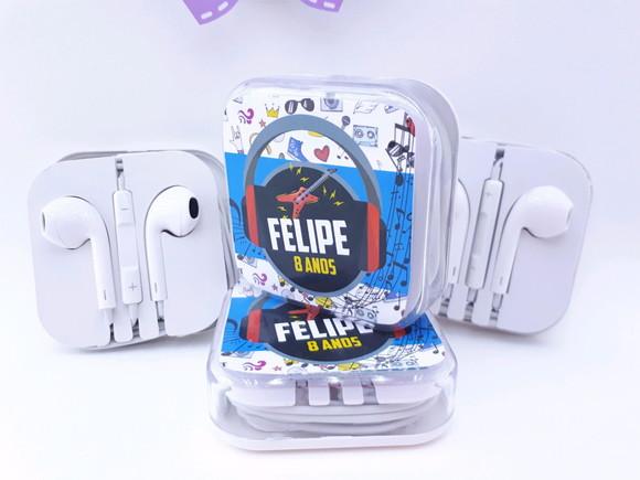 Fone de Ouvido Rock na Caixinha