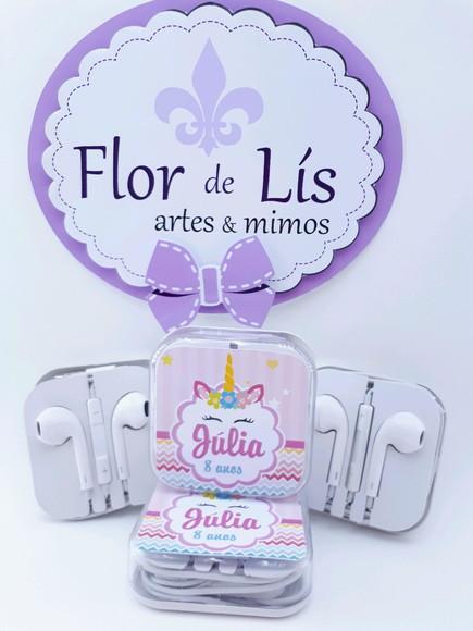 Fone de Ouvido Unicórnio na Caixinha